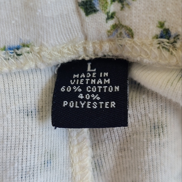 Talbots Woman's Chatham Lightweight Pull on Ankle pants, Size:Large  Color:White - Picture 6 of 12